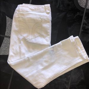 White Capri Skinny Jeans